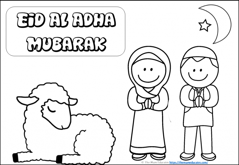 Free Eid Al Adha Colouring Pages - The Mum Educates