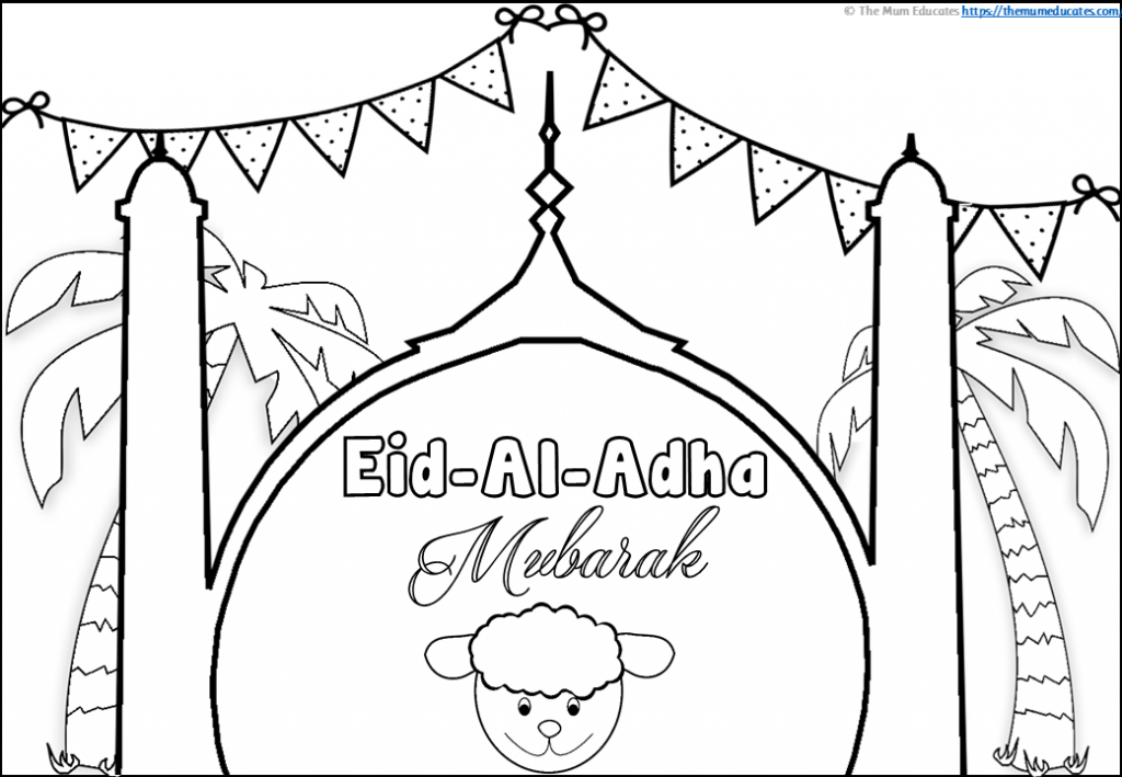 Eid Al Adha Colouring Pages