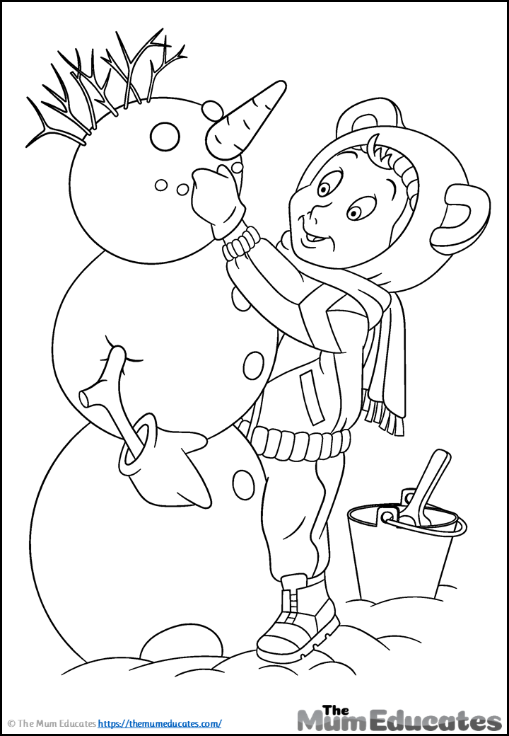 Free Christmas Colouring Sheets - Printable - The Mum Educates