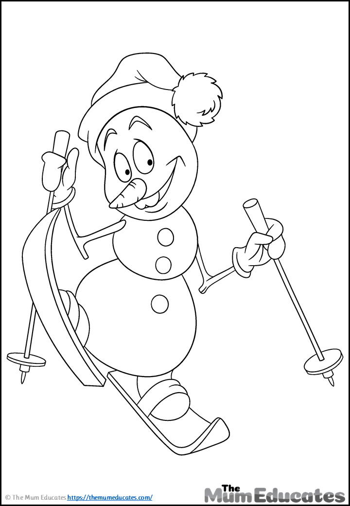 Free Christmas Colouring Sheets - Printable - The Mum Educates