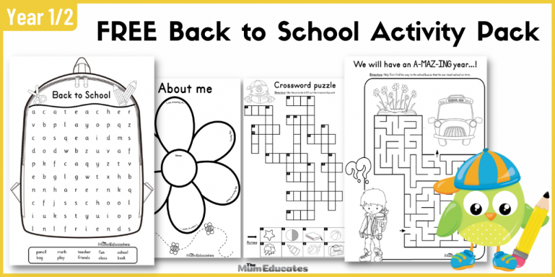 free ks1 back to school activities pack printable the mum educates