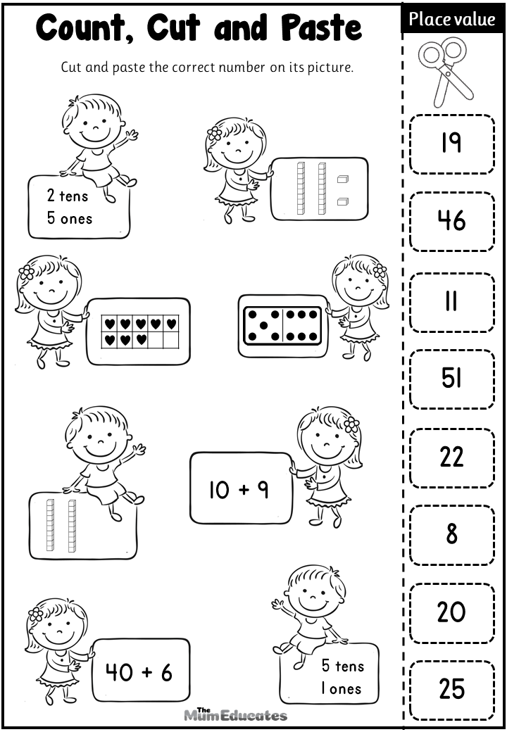 Free Place Value Worksheets Year 1 The Mum Educates