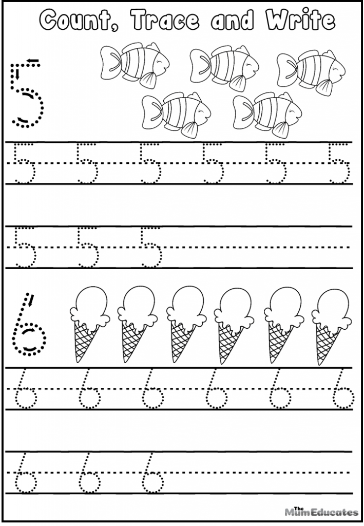Free Printable Worksheets For Kids Dotted Numbers To Trace 1 10 Worksheets Free Printable