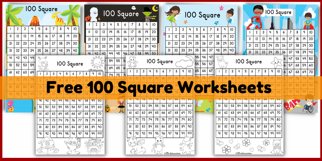 Square 1 to 100  Values of Squares from 1 to 100 [PDF Download]