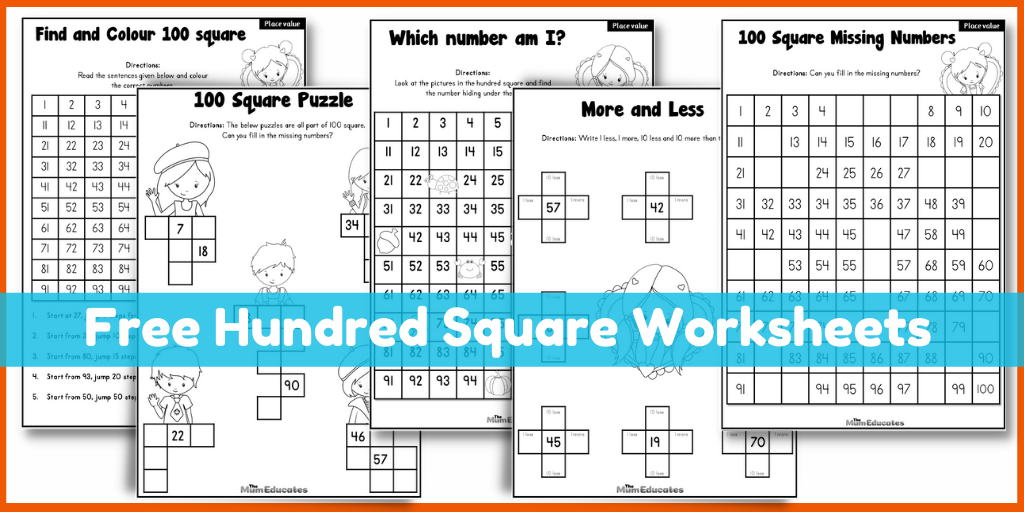 Hundreds Square Game - 100s Chart Jigsaw Puzzle - Number Chart Fun