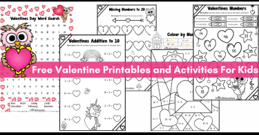 Free Valentines printables for kids