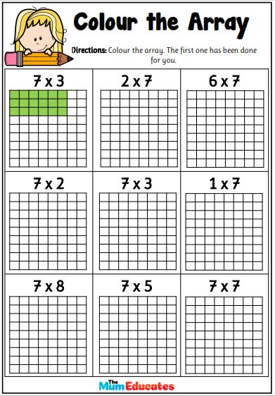 7 Times Table Worksheet - Worksheets For Kindergarten