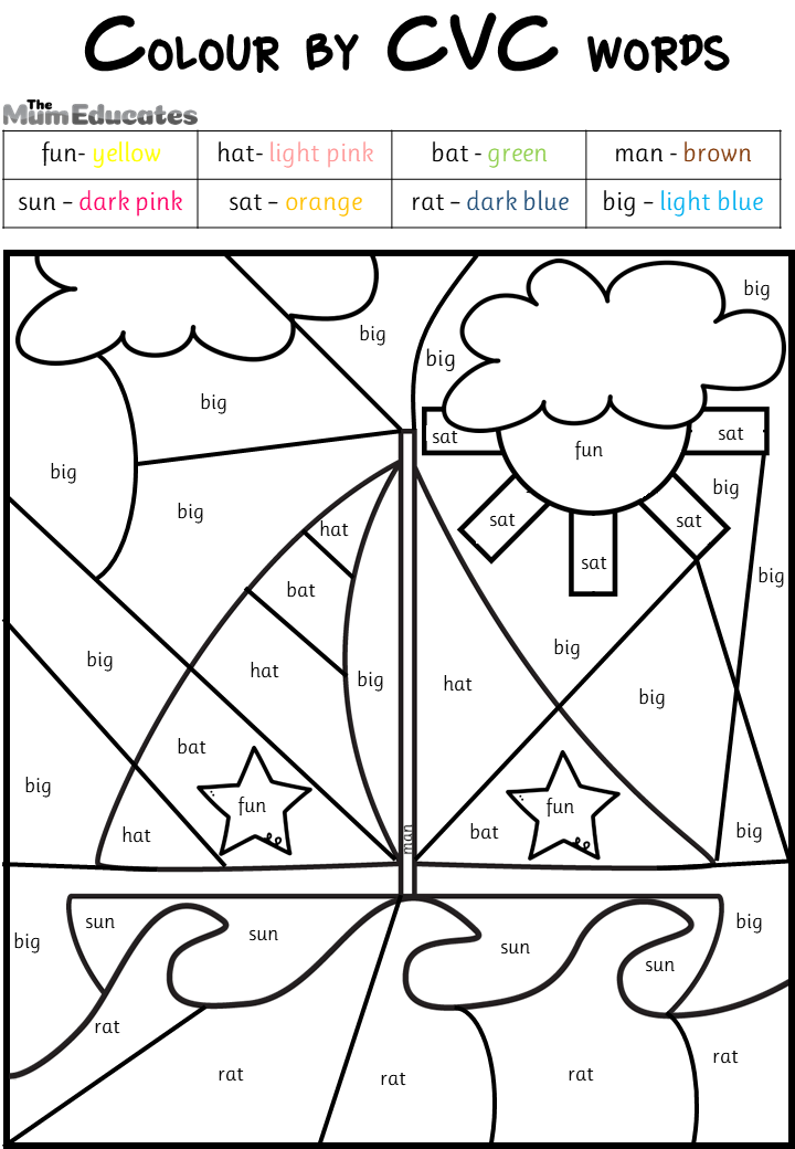 Free Summer Colour by Code Worksheets - The Mum Educates
