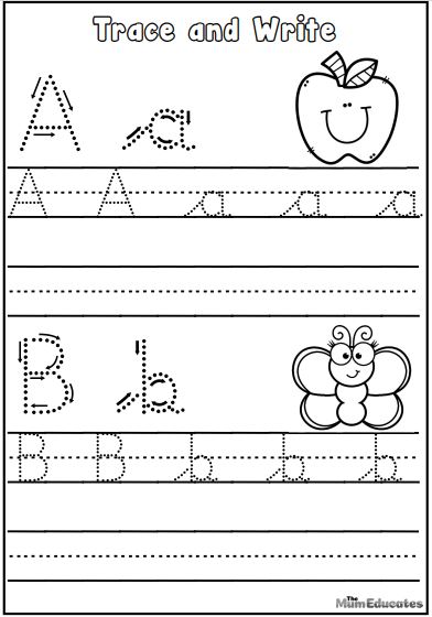 Alphabet Letters in Cursive Worksheets