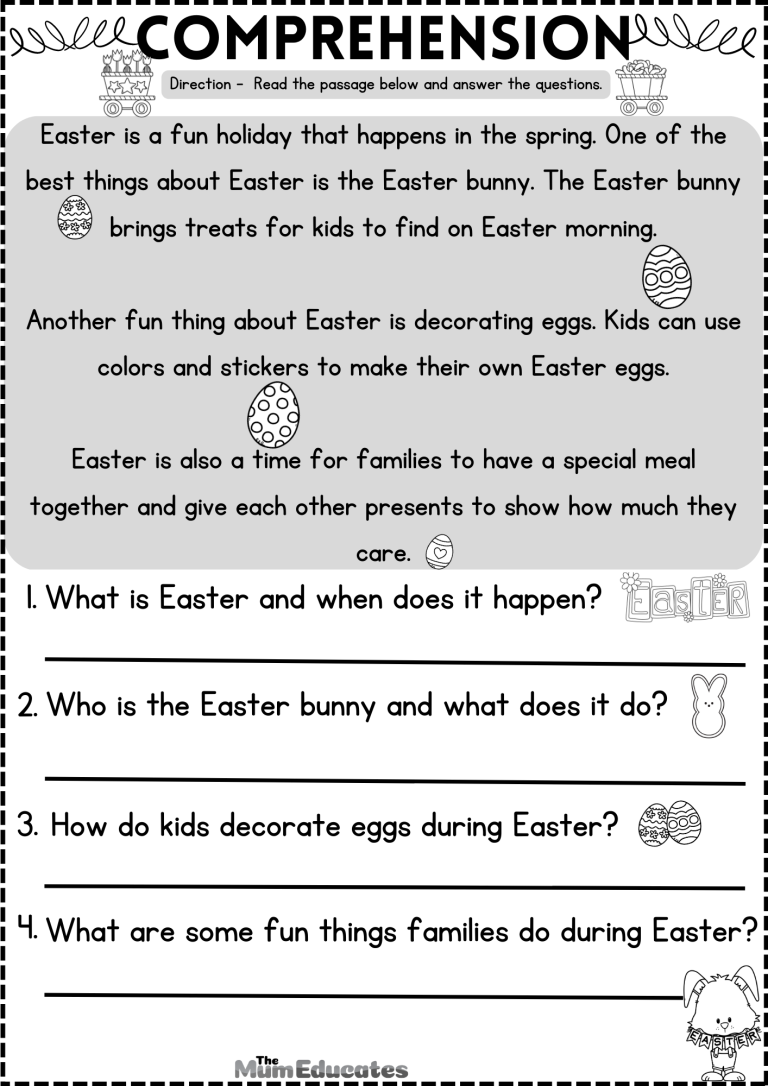 Ks1 Easter Activity Pack For Kids - Free - The Mum Educates