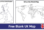 Blank UK Map printable