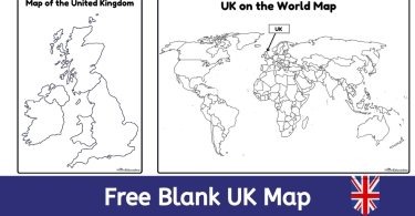 Blank UK Map printable