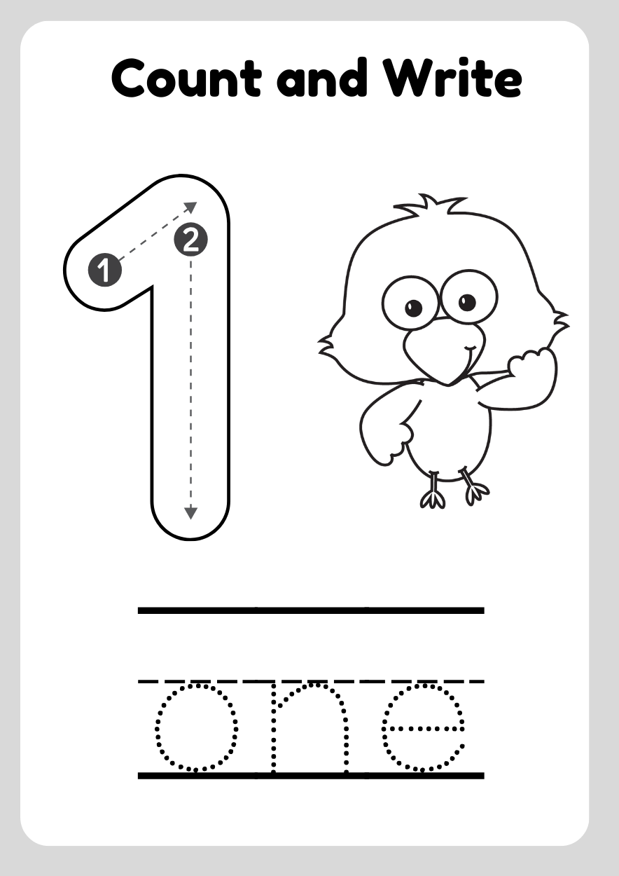 Numbers Counting In Words Free Worksheets - The Mum Educates