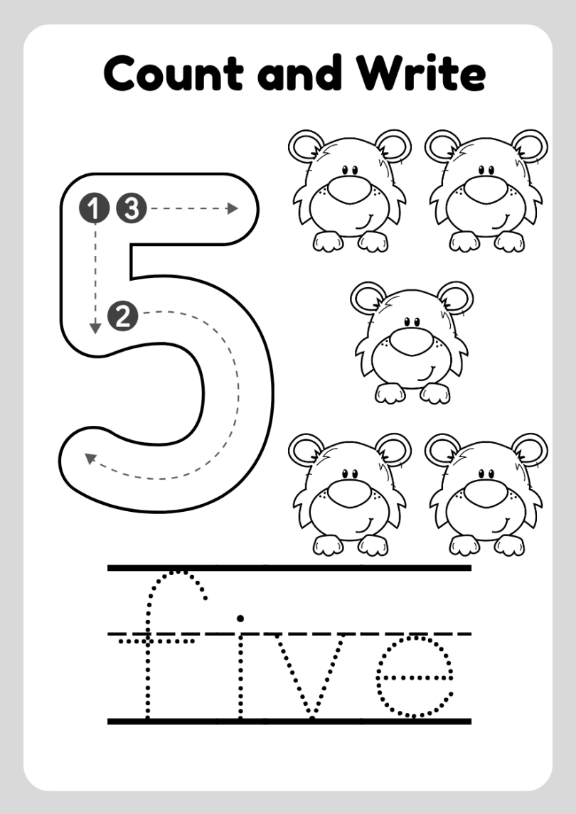 Numbers Counting In Words Free Worksheets The Mum Educates