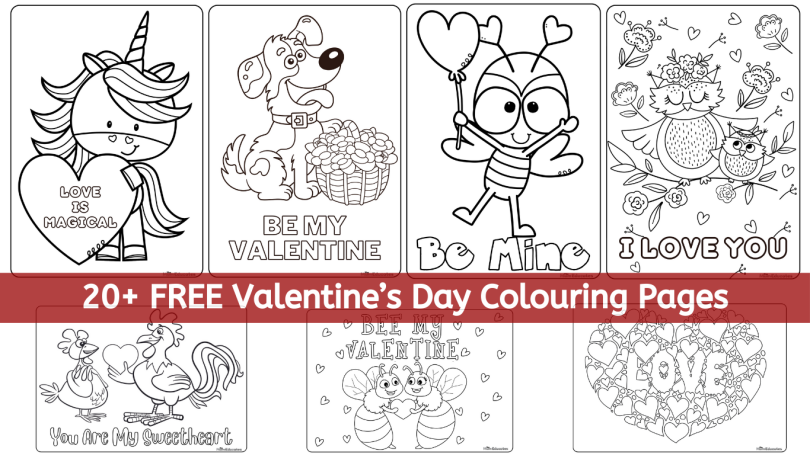 Valentine's Day Colouring pages | Valentines day coloring pages