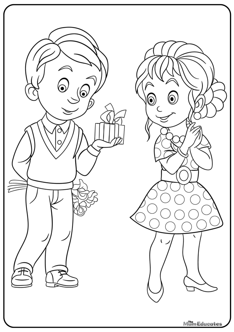 Valentine s Day Colouring Pages FREE The Mum Educates