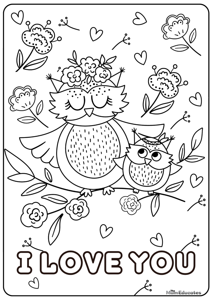 Valentine's Day Colouring pages for kids