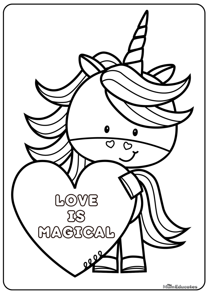 valentines day coloring pages | Valentine's Day Colouring pages