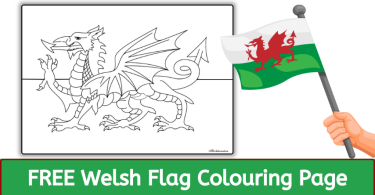 Welsh Flag Colouring | Flag of Wales | Wales flag coloring