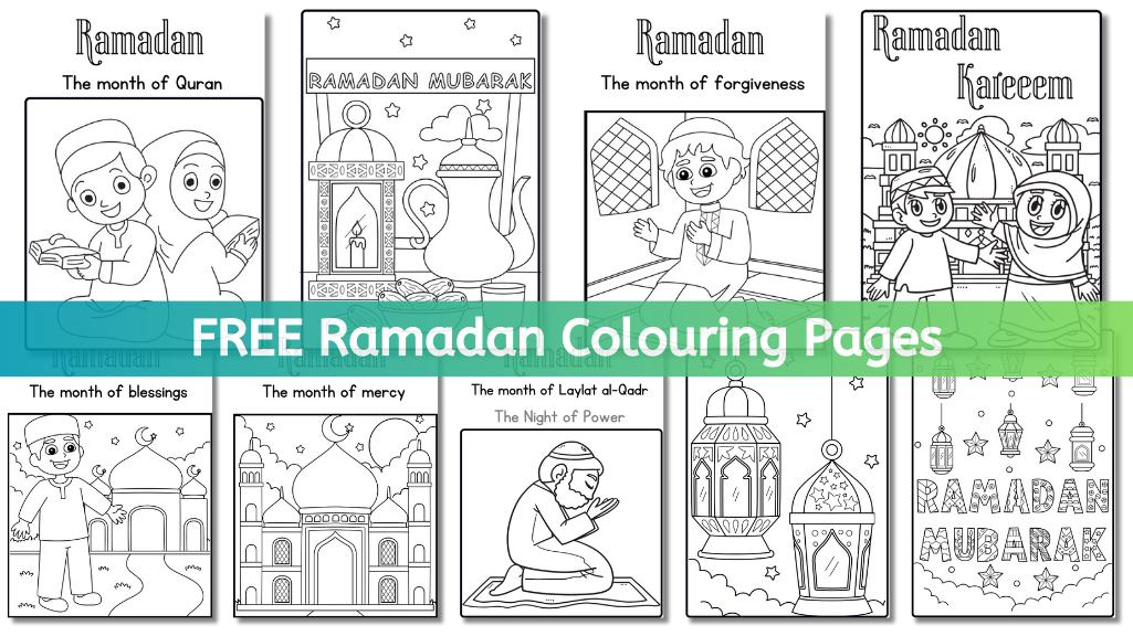 Ramadan Colouring pages for kids