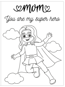 Superhero Mom card | Mother's day card to print