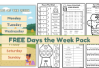 free days of the week pack