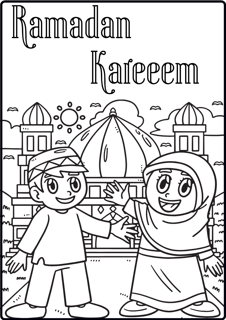 FREE Ramadan Colouring Pages - The Mum Educates