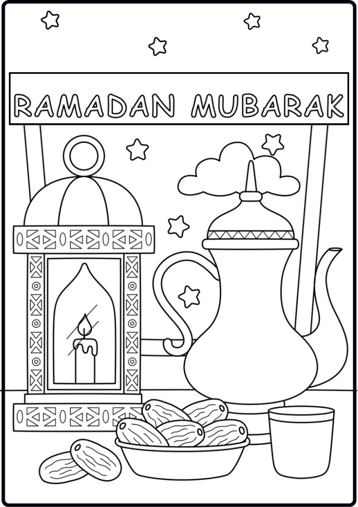 FREE Ramadan Colouring Pages - The Mum Educates