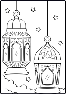Ramadan Lanterns Colouring 