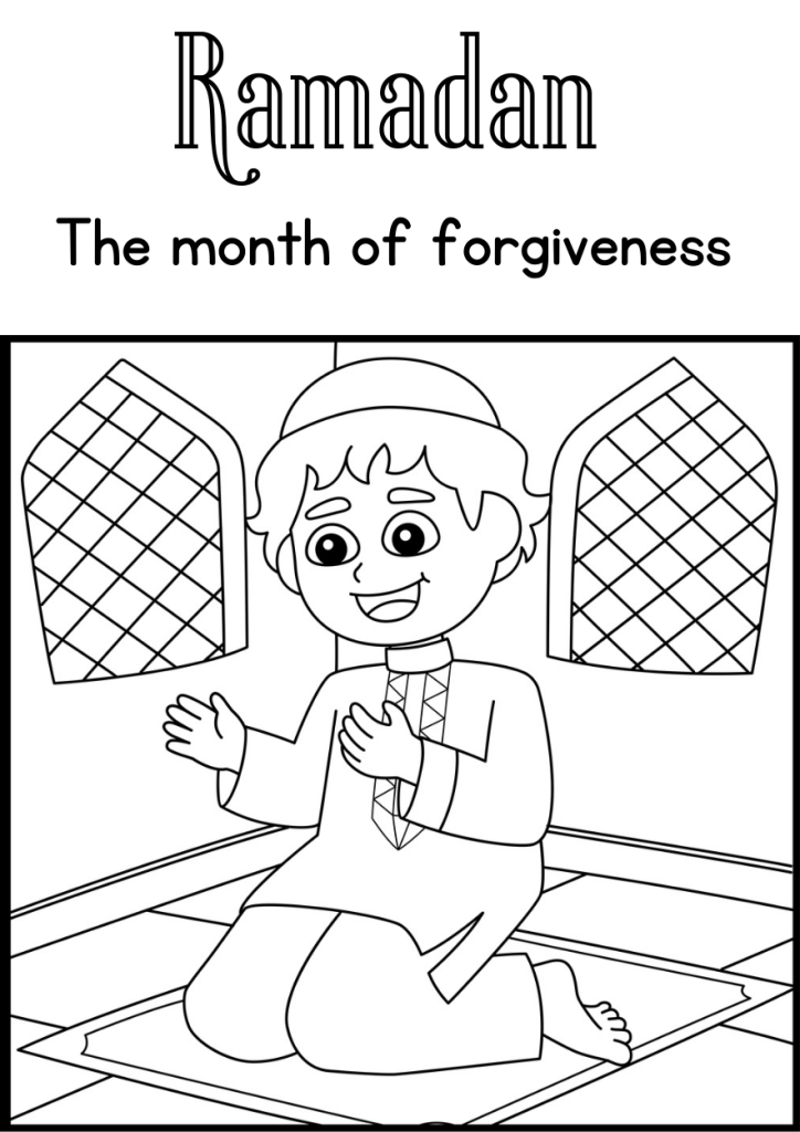 Free ramadan colouring pages the mum educates