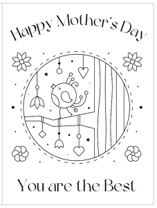 Happy Mother's day card to print