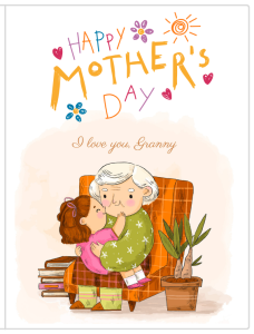 I love you granny mothers day card