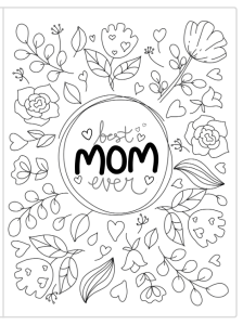 Mother's day card mindfulness