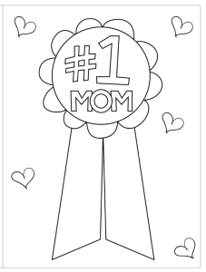 Number 1 Mom Card | Printable mother's day card