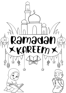 Ramadan Kareem Colouring Page | Ramadan coloring page