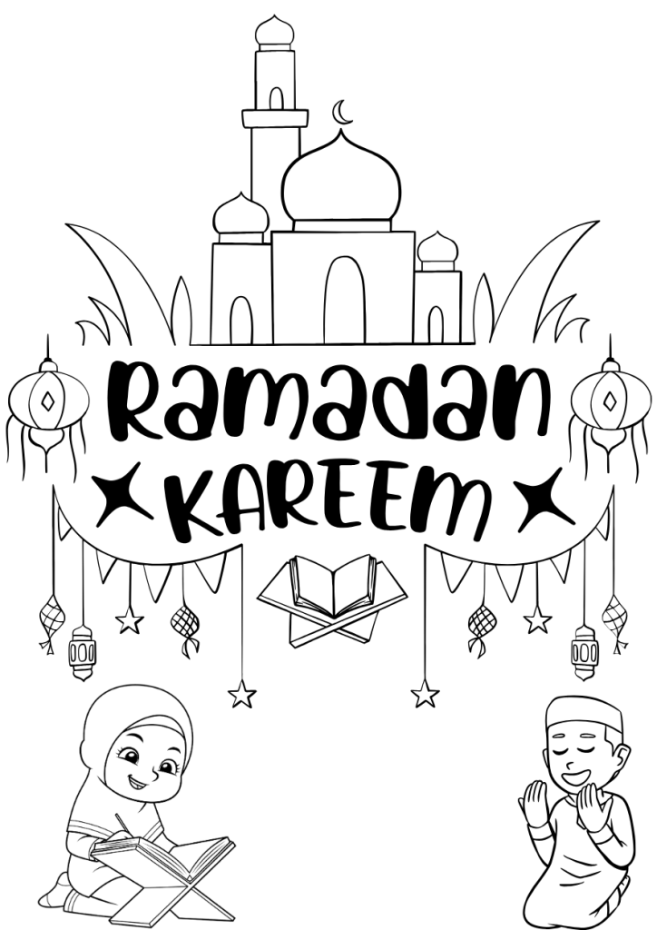 FREE Ramadan Colouring Pages - The Mum Educates