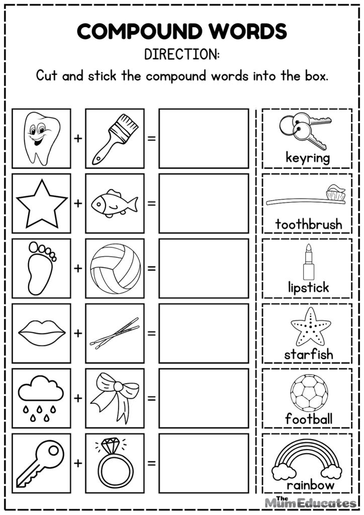 Compound words Worksheets