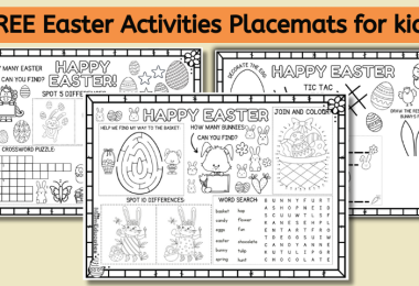 Easter Activities Placemat