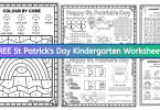 St Patrick's Day Kindergarten Worksheets | Math and English worksheets