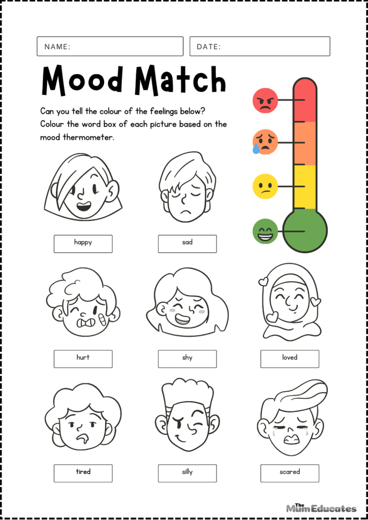 Emotions worksheet