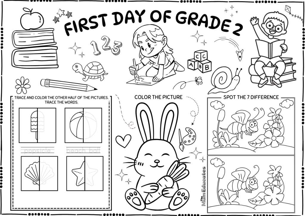 First Day Back To School Printable - Grade 2 -Year 2